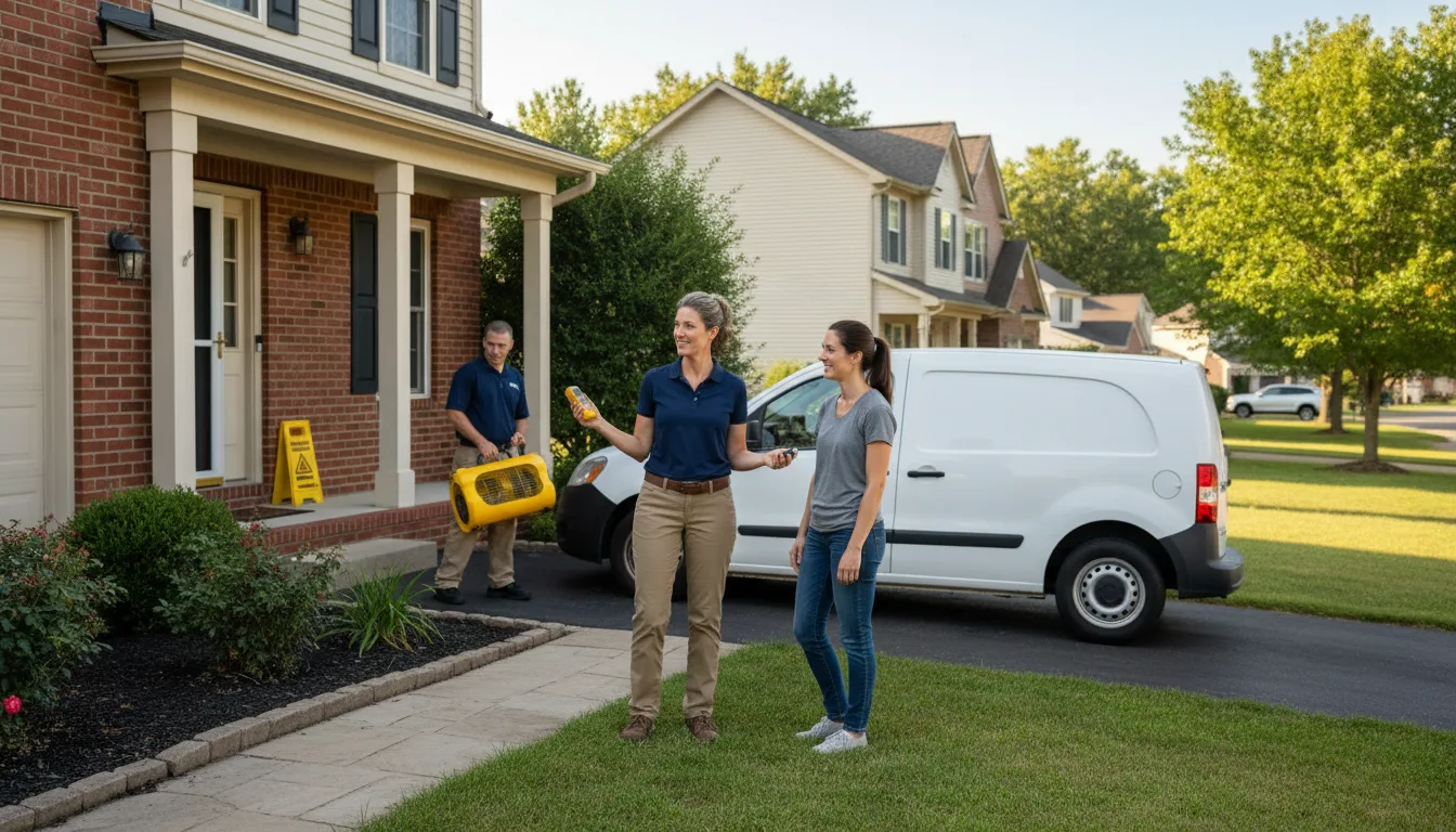 Water restoration image for Dehumidification And Cleanup Services in Fort Jennings, OH
